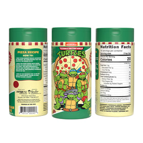 Close-up of TMNT seasoning label highlighting all-natural ingredients