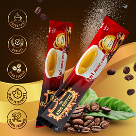TNI King Coffee 3in1 cup ready with hot water for fast coffee moments