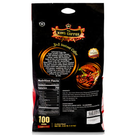 TNI King Coffee 3in1 packaging travel-friendly for bags and backpacks