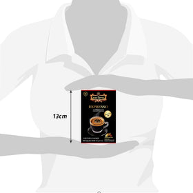 TNI King Coffee cup-steaming moment for hot, aromatic enjoyment.