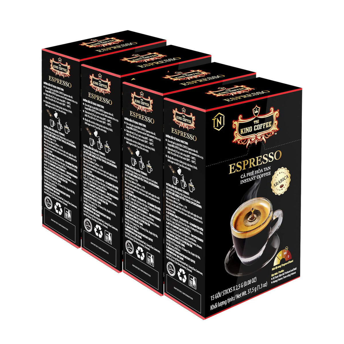 TNI King Coffee espresso instant stick for quick, rich coffee any time.