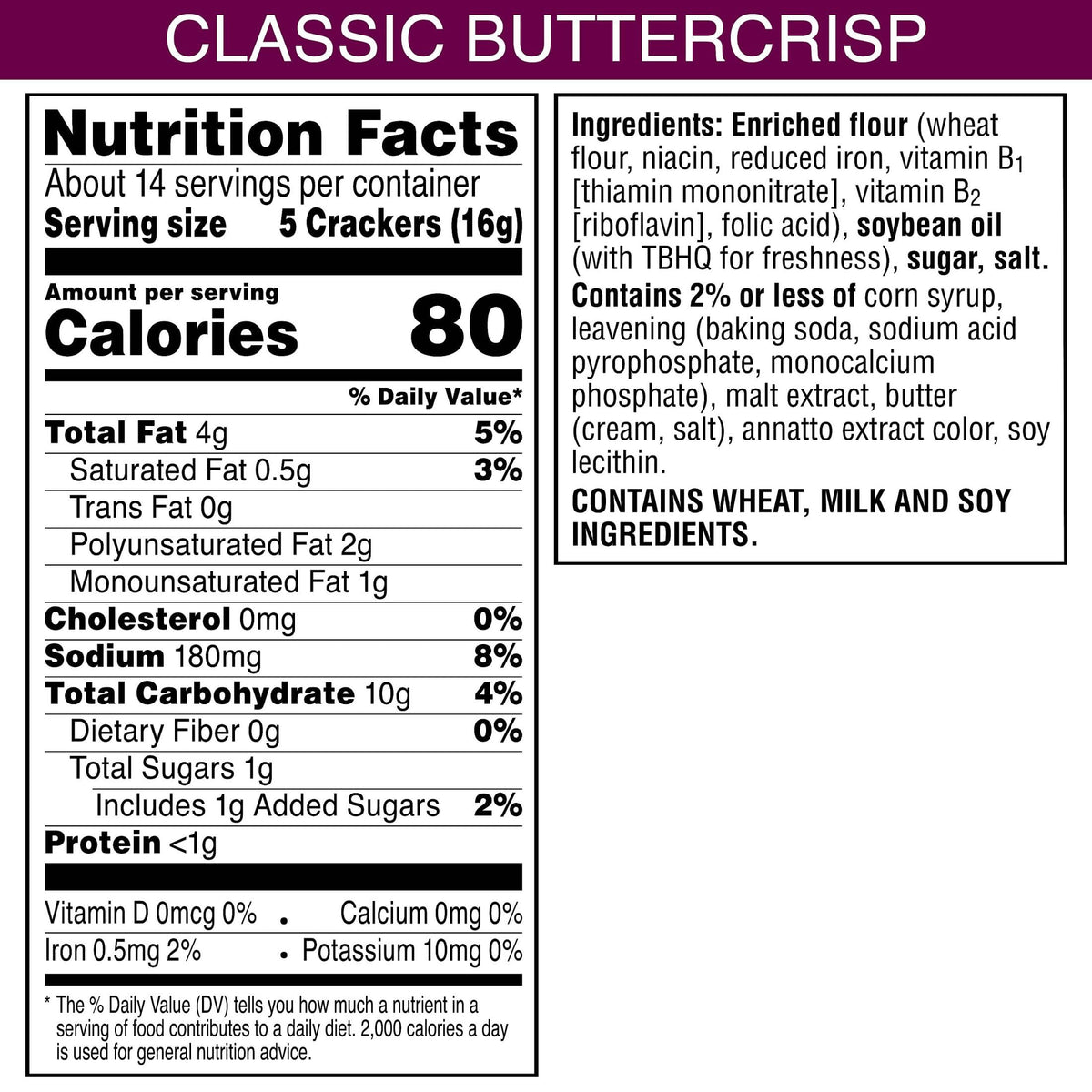 Toasteds Classic Buttercrisp crackers on a pantry shelf maintaining freshness