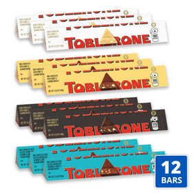 Toblerone dark chocolate bars with rich cocoa flavor