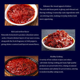 TOEISUXA Doubanjiang broad-bean-particles deliver rustic texture in sauces.