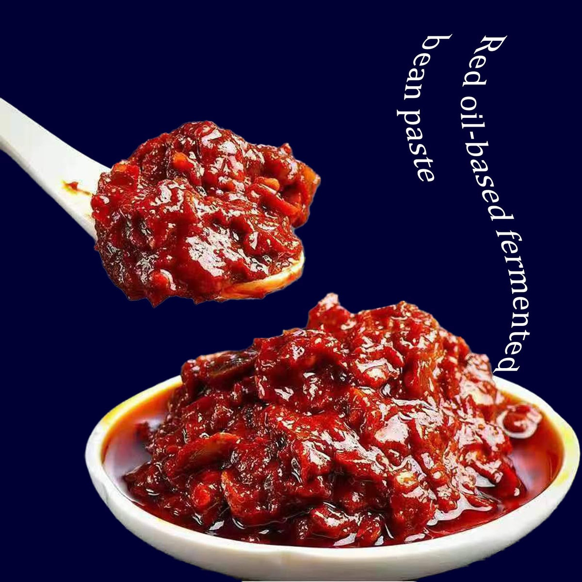 TOEISUXA Doubanjiang glass-jar-closeup highlights vivid paste for quick flavor boosts.