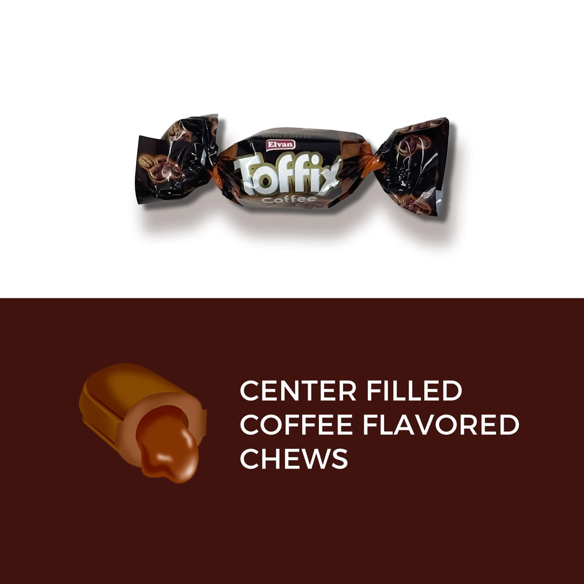 TOFFIX Coffee Chews coffee-flavor delivers a rich, balanced bite.