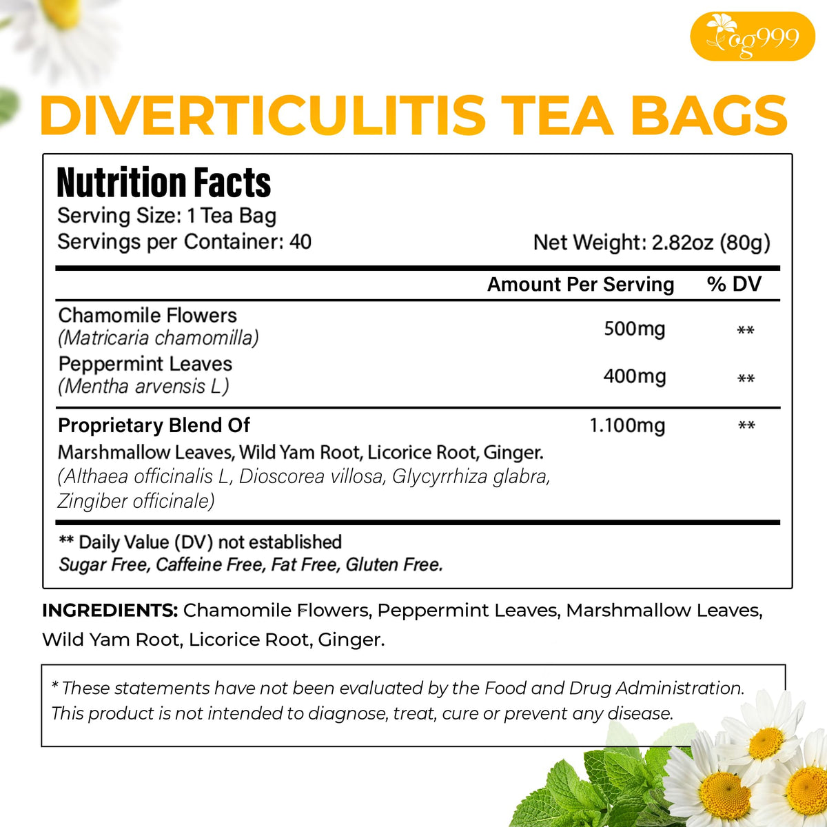 TOG999 40 count packaging highlights value and convenience.