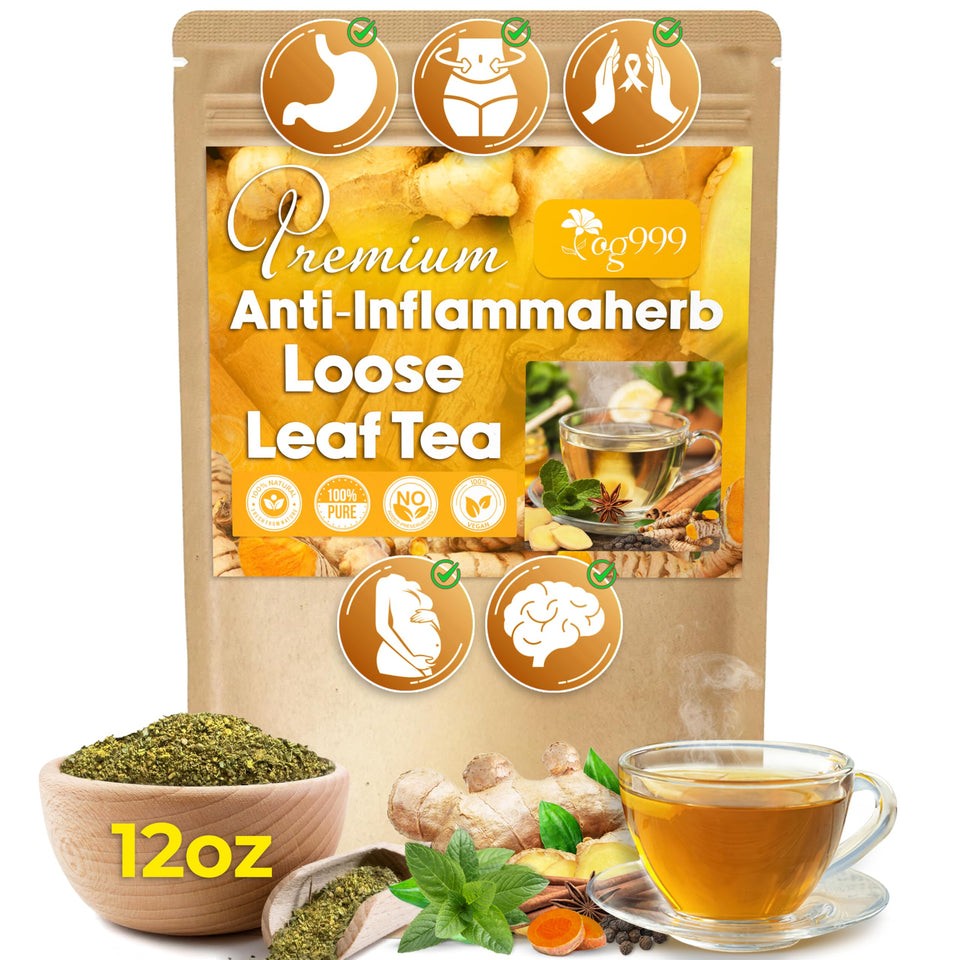 TOG999 Anti-Inflammaheb tea bag ready to brew for a soothing break