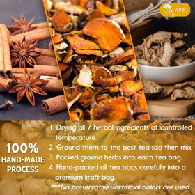 TOG999 freshly dried turmeric, ginger and cinnamon deliver vibrant flavor in each brew