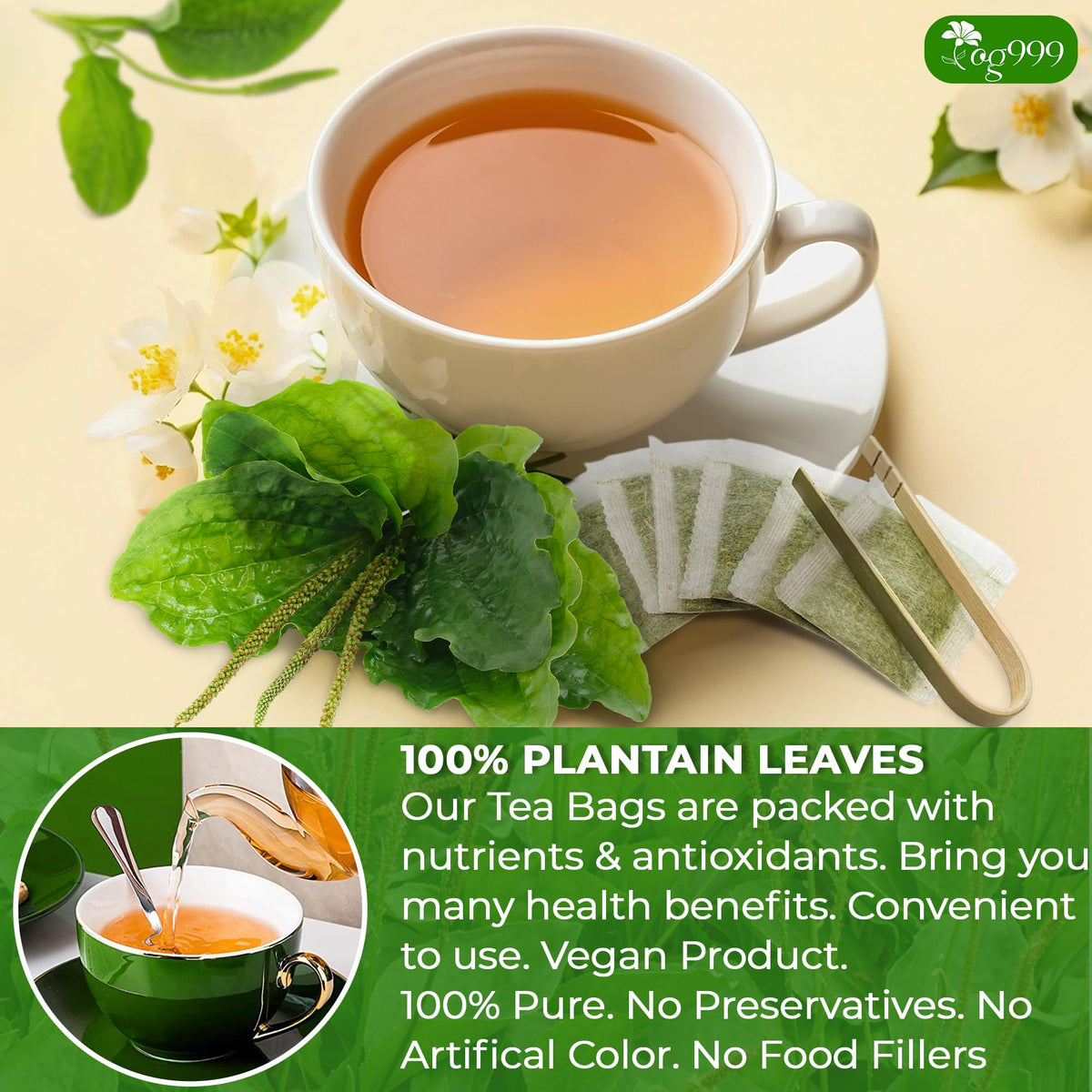 TOG999 handmade tea bag process emphasizes hygienic, additive-free production