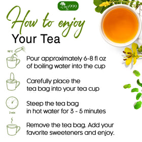 TOG999 ingredients close-up showing peppermint fennel licorice senna for digestive-friendly enjoyment