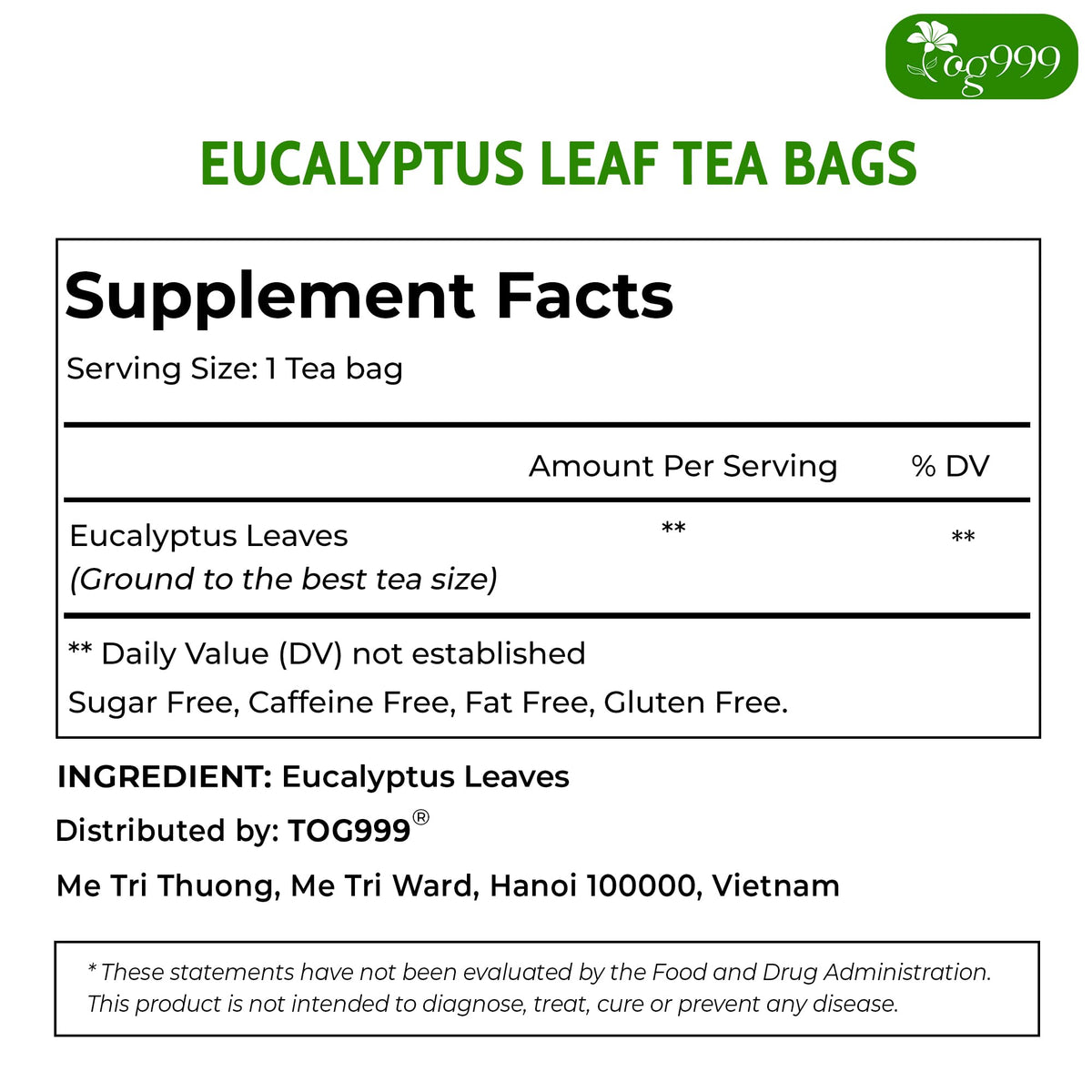TOG999 natural farm to cup process emphasizing quality and traceability.