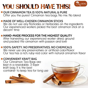 TOG999 naturally dried cinnamon sticks highlight fresh aroma for aromatic cups