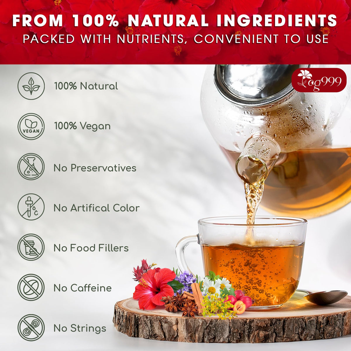 TOG999 Upgraded Pressure Balance Tea cup steep scene for a calming ritual