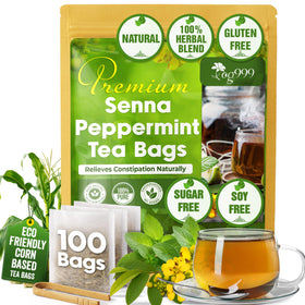 TOG999 Senna Peppermint Licorice Fennel tea bags pack for digestive-friendly herbal break