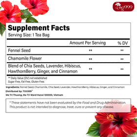 TOG999 Upgraded Pressure Balance Tea hibiscus flower closeup