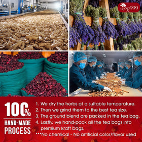 TOG999 Upgraded Pressure Balance Tea label detail on box