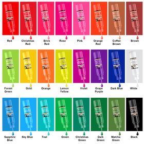 Togcolr color swatches displaying bold shades for decorating