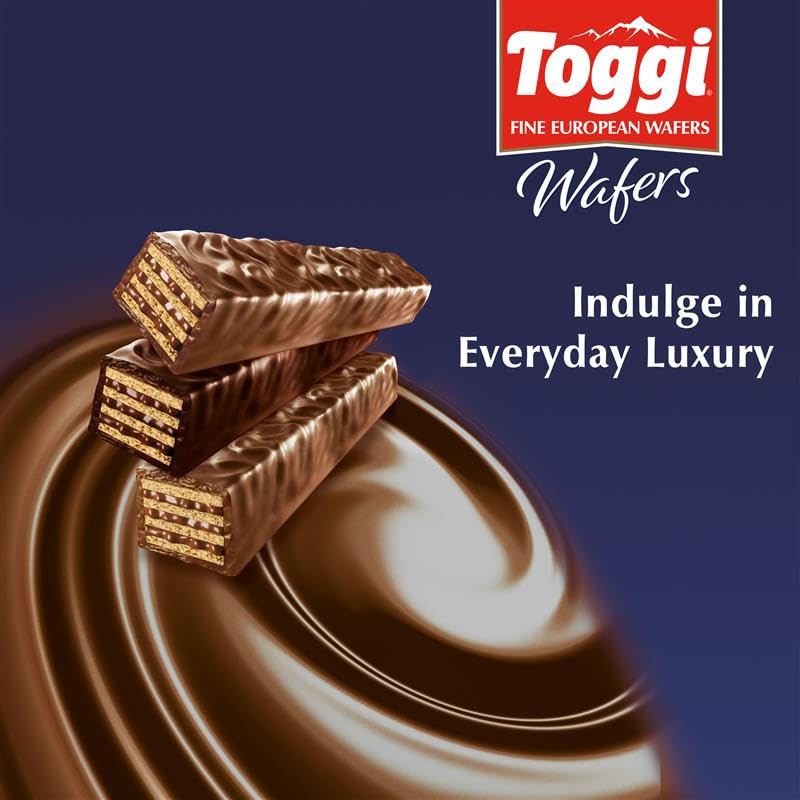 Toggi wafers dessert-plate scene, ideal for sharing a refined sweet finish.