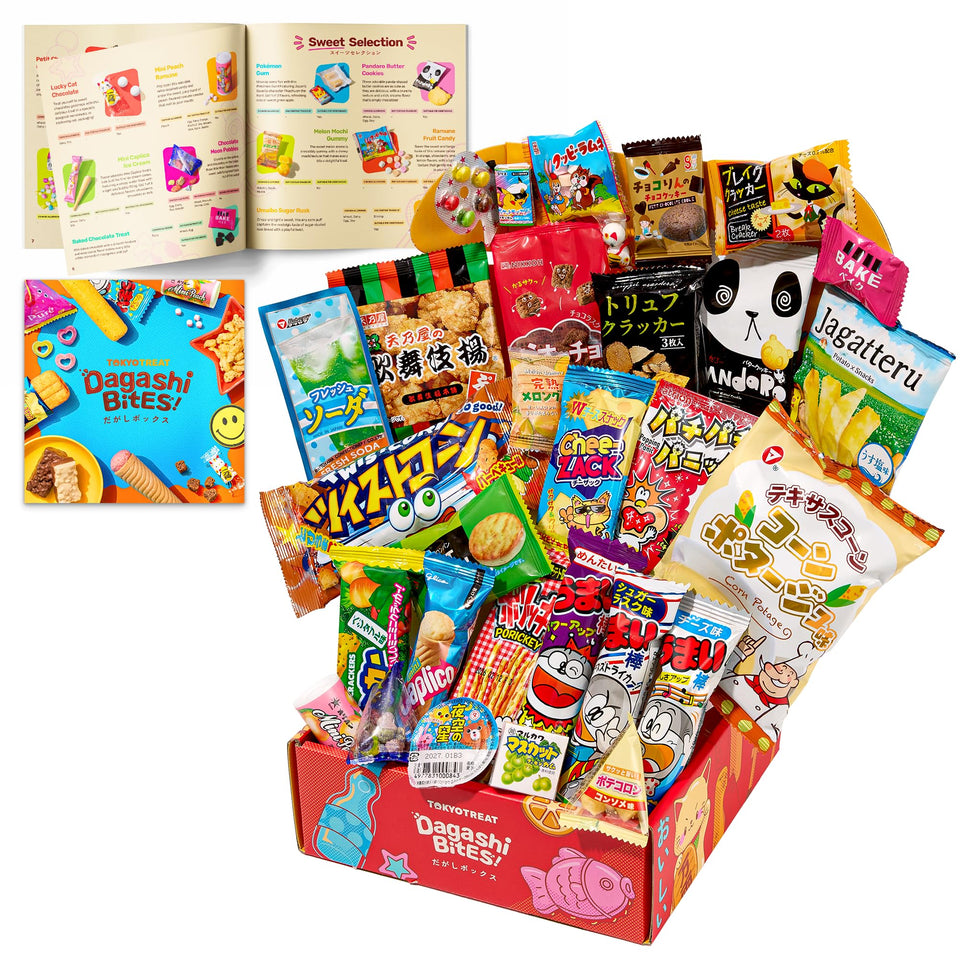 TOKYOTREAT box front view with a colorful mix of snacks for gifting.