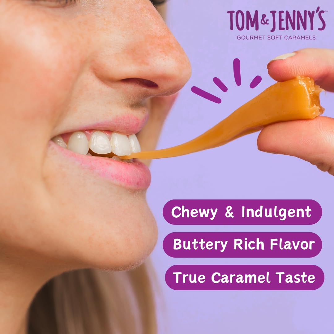 Tom & Jenny's keto-friendly caramel; sea salt and vanilla, great for on-the-go