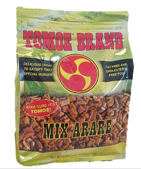Tomoe Brand Hawaiian Mix Arare crackers served in a bowl for gatherings.