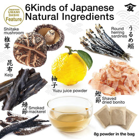 TOMOSAN Yuzu Dashi packets open, ready to boost flavor in quick, everyday meals
