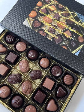 Tom's Chocolates Belgian Gift Box assortment of bonbons for gifting