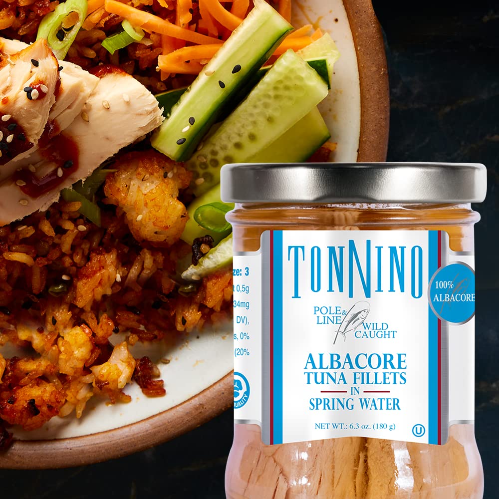 Tonnino Albacore tuna in salad bowl for quick, protein-rich meals