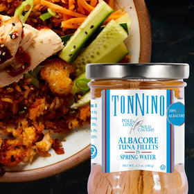 Tonnino Albacore tuna in salad bowl for quick, protein-rich meals