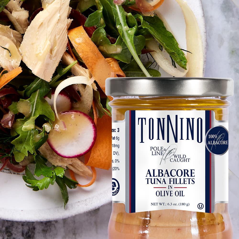 Tonnino Tuna shelf-stable pack ensures pantry-ready protein.