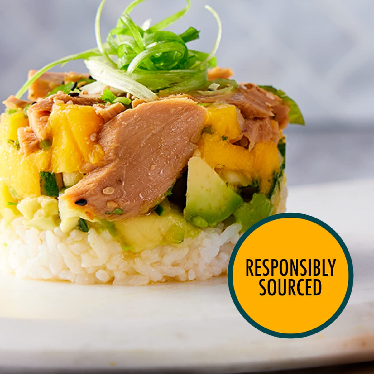 Tonnino Yellowfin Tuna package detail emphasizes clean labeling and minimal processing.