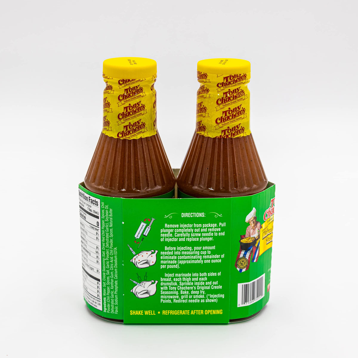 Tony Chachere's Creole Butter Injector with precision needle for evenly infused poultry