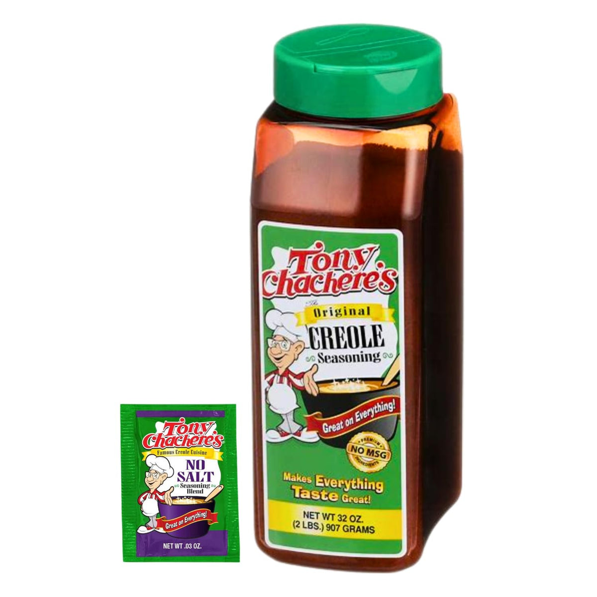 Tony Chachere's creole seasoning jar showing bold authentic flavor for everyday cooking