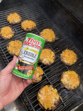 Tony Chachere's Seasoning elevates meats and seafood with bold Creole notes.