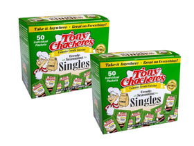 Tony Chachere's Creole Seasoning original packets offer portable flavor boosts for any dish.