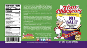 Tony Chachere's Original Packet adds classic Cajun flavor to dishes