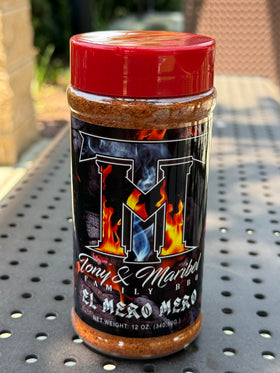 Ingredients of Tony and Maribel El Mero Mero spice blend for flavor.