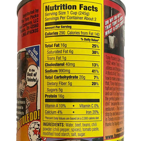 Tony Packo's Chili with Beans pull-top can enabling easy heat-and-serve meals.