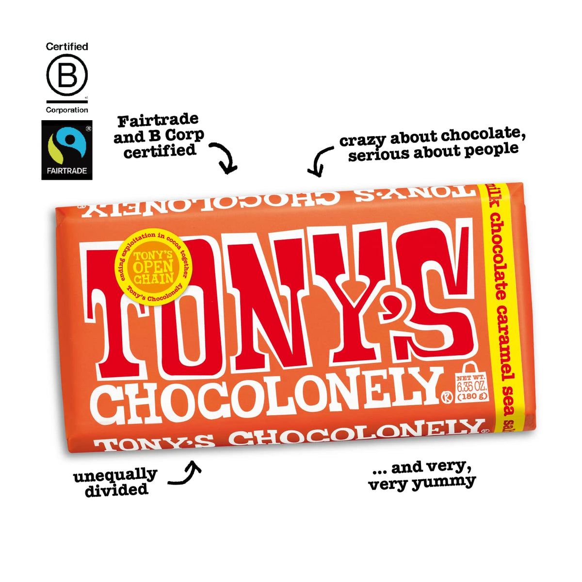 Tony's four-bar pack ideal for sharing gifts and occasions.