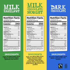 Dark almond sea salt bar image delivers bold chocolate with crunchy almonds and salt