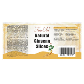 TooGet ginseng slices in tea infuser creating fragrant, warming infusion