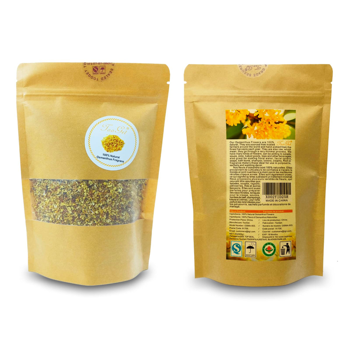 TooGet Osmanthus included in jelly or cookies adds floral notes to desserts.