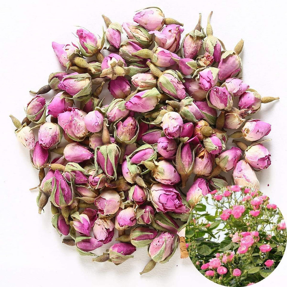 TooGet pink rose buds for tea, offering delicate aroma and flavor