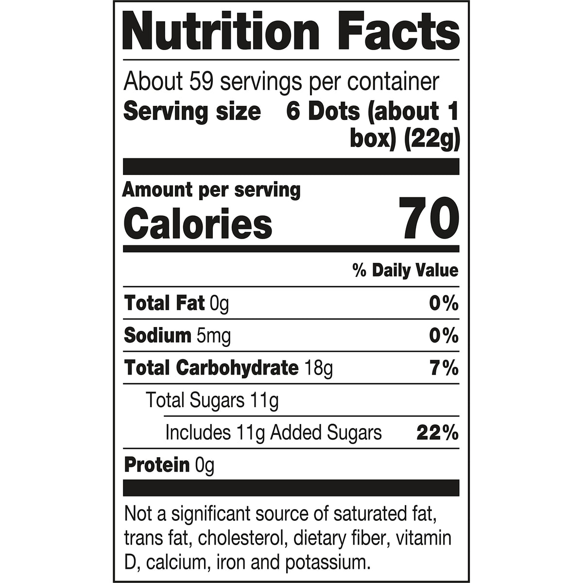 Tootsie DOTS gluten-free and peanut-free gummies with kosher label.