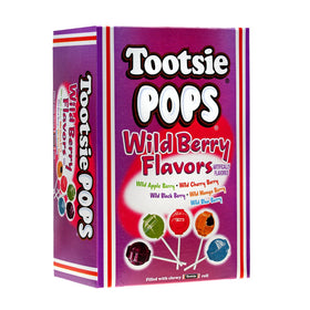 Tootsie Pops assorted wild berry shell, a fruity coating for a delectable snack