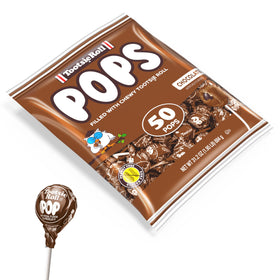 Tootsie Pops chocolate center close-up showcases chewy texture perfect for indulgence.
