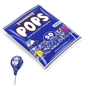 Tootsie Pops grape candy with blue packaging, ideal shareable snack