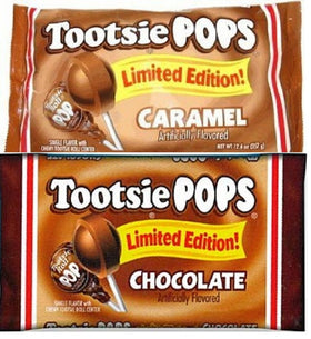 Tootsie Pops limited edition caramel bag — classic snack with chewy center