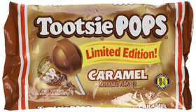 Tootsie Pops Limited Edition Caramel Lollipops two-pack, ideal for gifting or party favors.